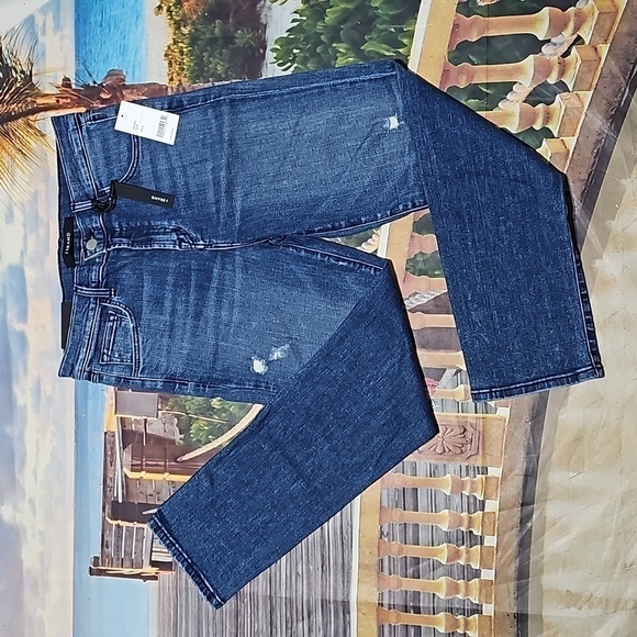 J Brand Denim - J Brand High Rise Crop Distressed High Waist Jeans Ruby Mystic Size 26 NWT